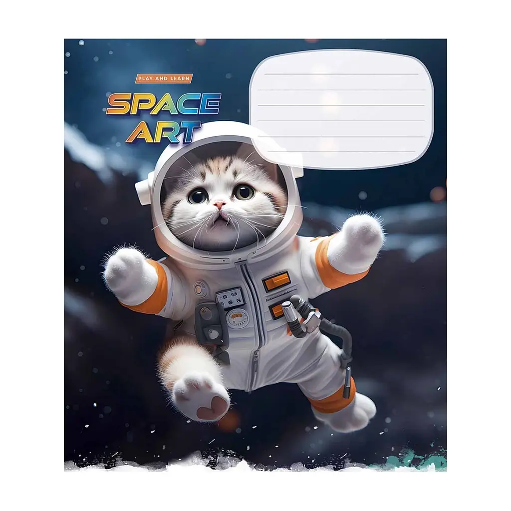 Зошит Школярик Space Art 12 аркушів лінія (012-3406L), в асортименті - фото 2