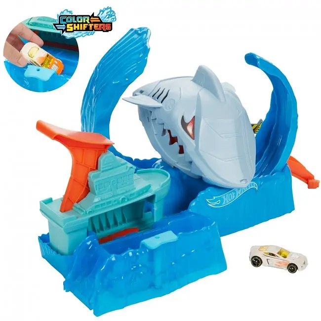 Ігровий набір Hot Wheels Зміни колір Голодна Акула-робот (GJL12) - фото 5