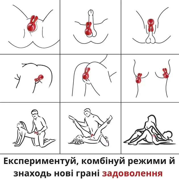 Вакуумний стимулятор клітора I’MCUM Bunny Kiss 8 режимів вібрації 5 режимів всмоктування у формі кролика Рожевий (IM-KXY269) - фото 6
