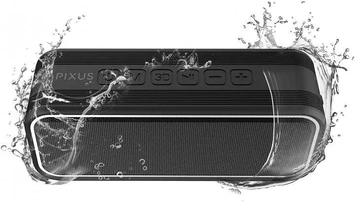 Bluetooth Колонка Pixus Rave Speaker black UA - фото 5