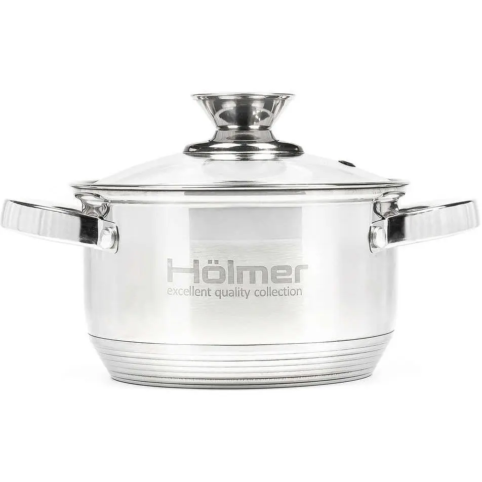 Набор кастрюль с крышками Holmer CS-1851-SS (CS-1851-SS) - фото 2