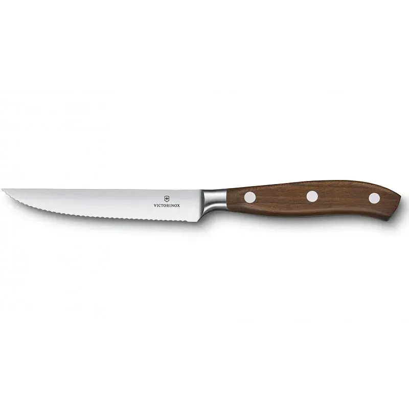 Кухонний ніж Victorinox Grand Maitre Steak 12см Serrated Wood (7.7200.12WG) - фото 3