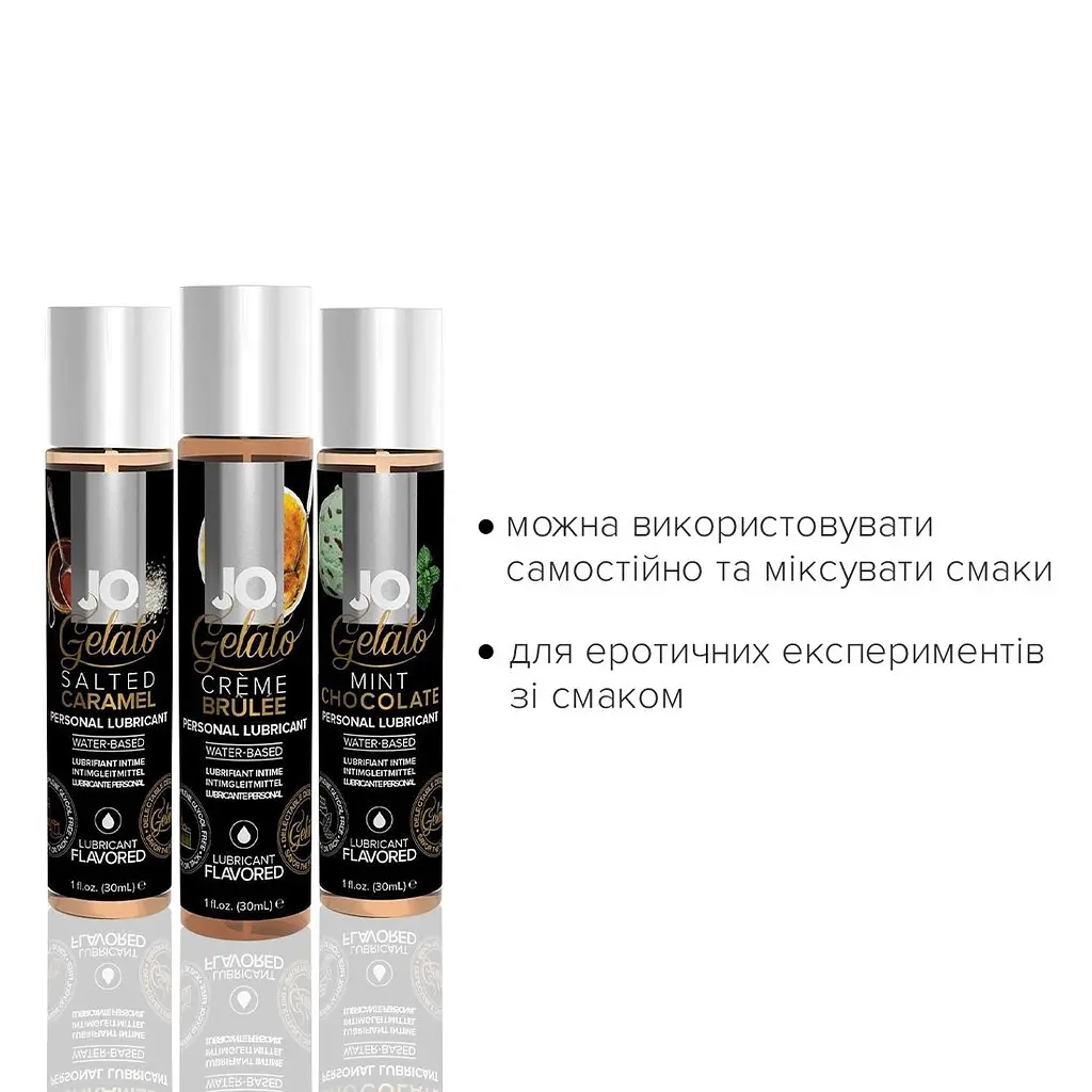 Набір лубрикантів JO Tri-Me Triple Pack Gelato, 3×30 мл - фото 2