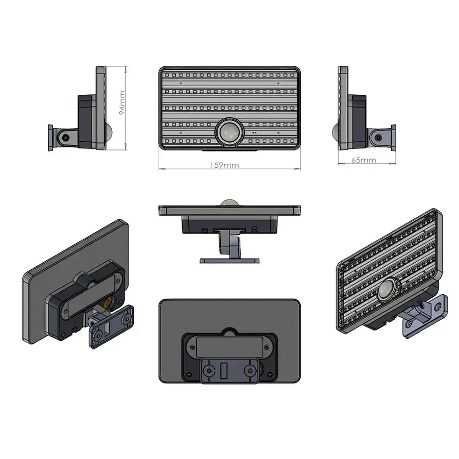 Сонячний LED-прожектор 1200 лм з датчиком руху, IP65 - фото 2