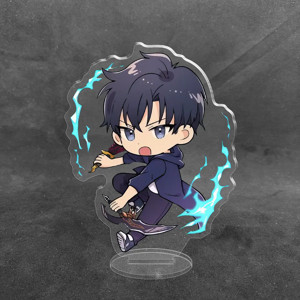 Акрилова колекційна фігурка Chibi Аніме: (Solo Leveling) Підняття рівня поодинці Джину Сон 10 cм - фото 2