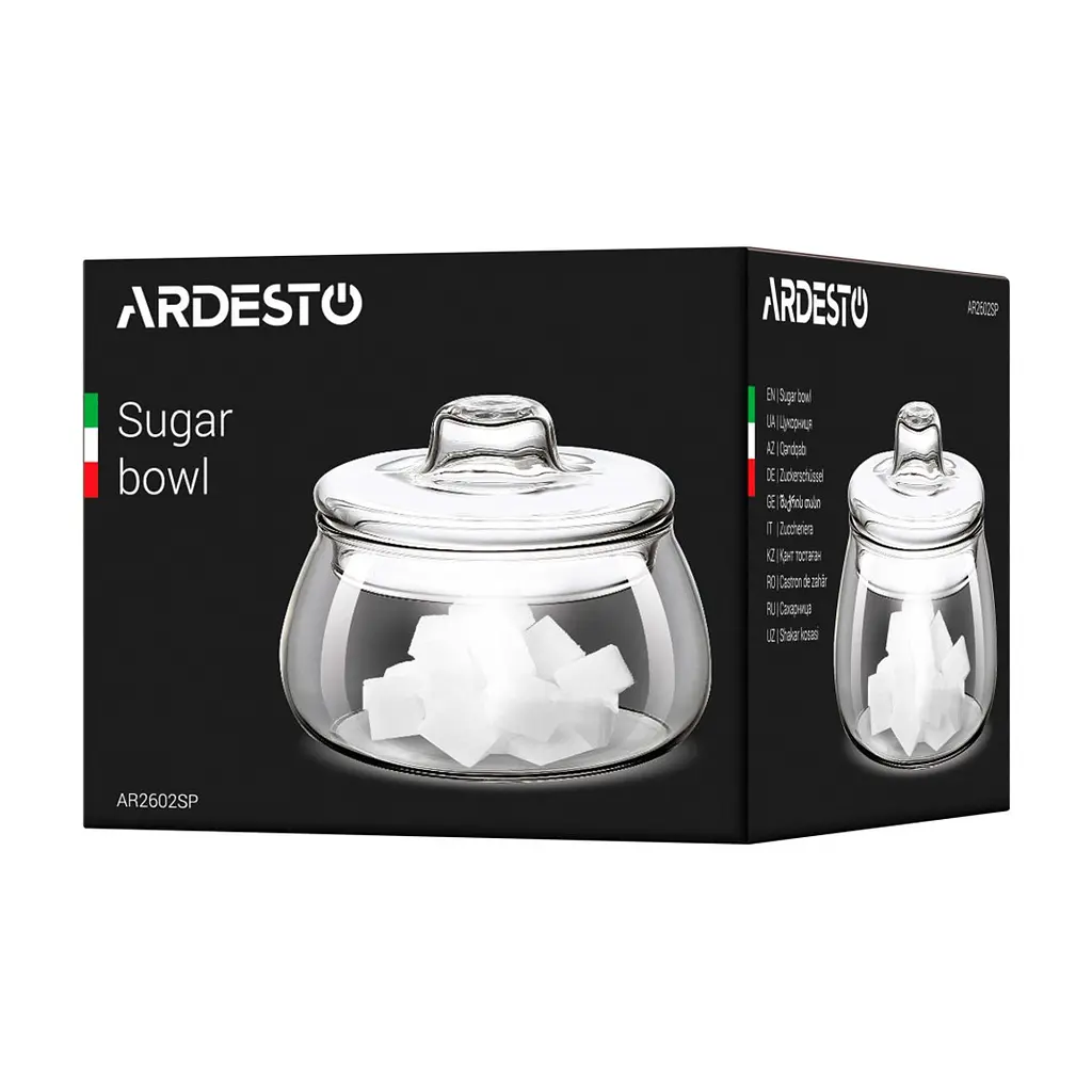 Цукорниця ARDESTO 500 мл Glass (AR2602SP) - фото 3