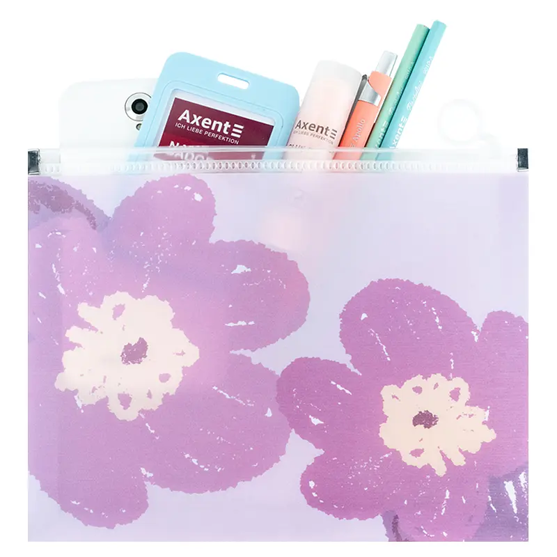 Папка A5+ Axent Lavender-4 на молнии zip-lock (1498-39-A) - фото 3