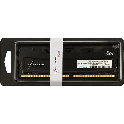 Модуль пам'яті для комп'ютера DDR4 8GB 3200 MHz Kudos Black eXceleram (EKBLACK4083216A) - фото 3