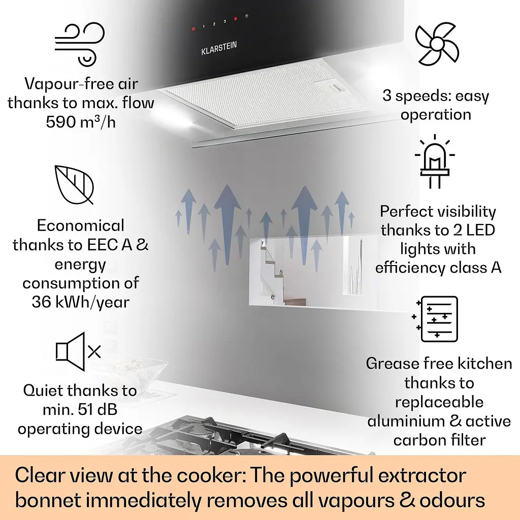 Островная вытяжка Klarstein Chandelier XL (10033108) - фото 2