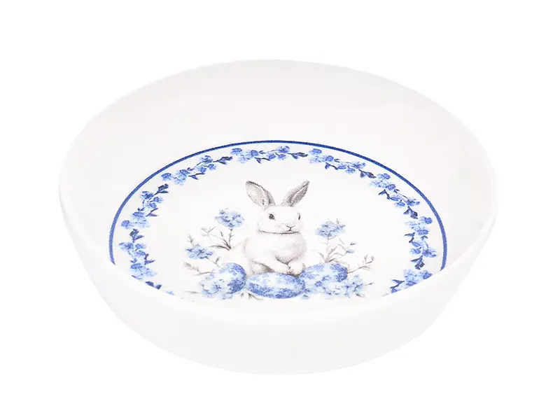 Блюдо Alba ceramic Blue Rabbit 23 см (769-101) - фото 2