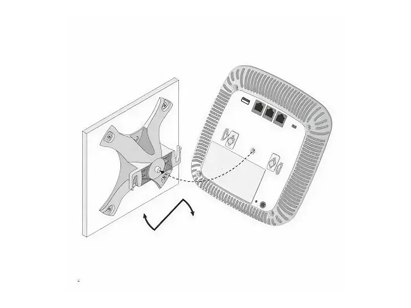 Настінне кріплення HP Aruba AP-220-MNT-W1W Mt Basic White Kit (JW047A) - фото 2