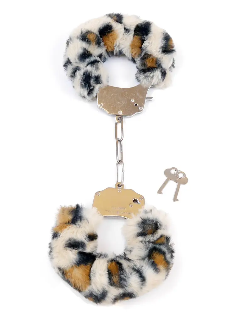 Наручники Fetish B - Series Furry Cuffs (леопардовый) - фото 2