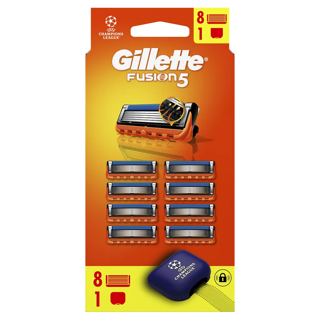 Змінні картриджі для гоління (леза) чоловічі Gillette Fusion5 8 шт. - фото 2