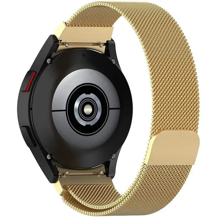 Ремінець DK CDK Ring Milanese Loop Magnetic 20mm для Samsung Galaxy Watch FE (R861) 40mm (013591) (gold) - фото 3
