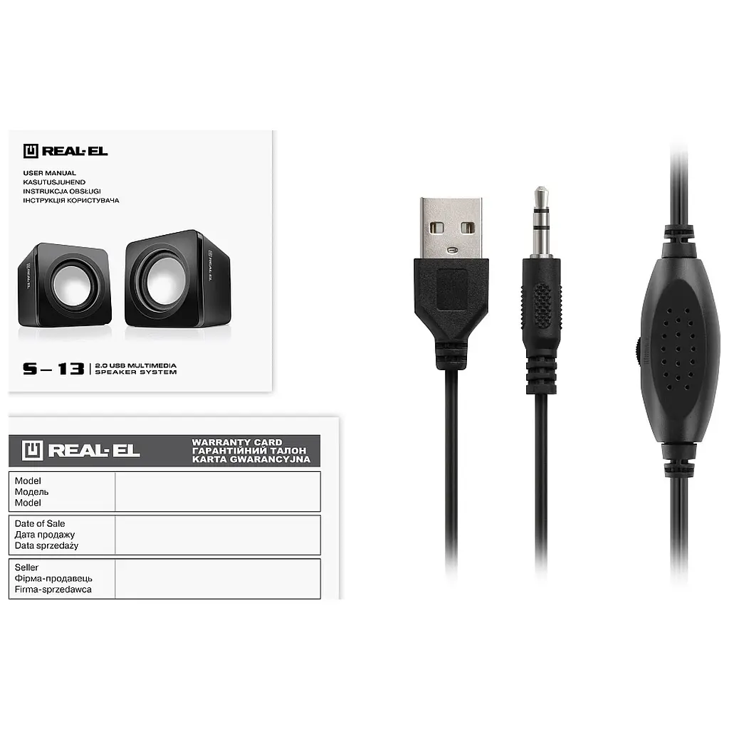 Акустична система REAL-EL S-13 USB Black (EL121100021) - фото 9