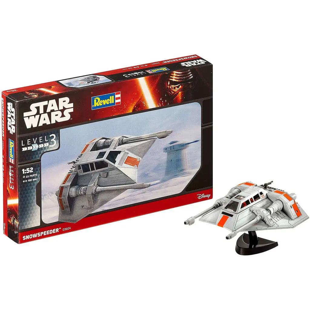 Сборная модель Revell Космический корабль Snowspeeder уровень 3 масштаб 1:52, 23 детали (RVL-03604) - фото 2