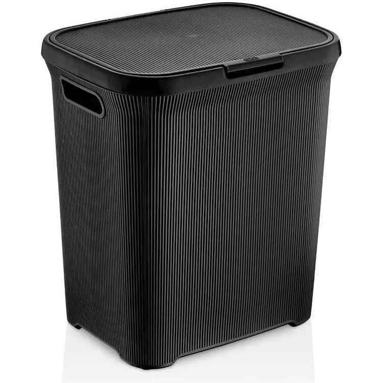 Кошик для білизни OZER 52л чорний LINE (X-86-(black))