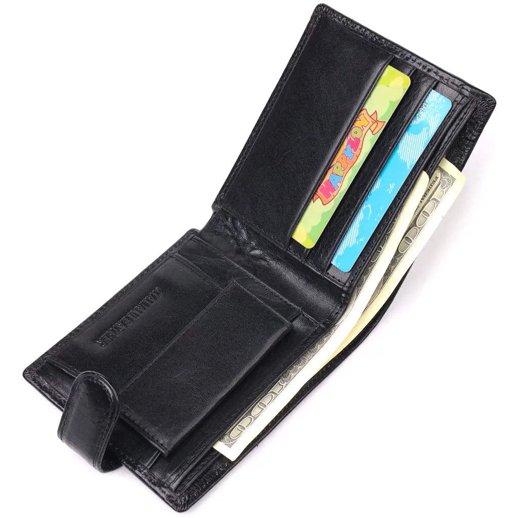 Бумажник кожаный мужской ST Leather 11х9,5х2 см acs0024010 - фото 4