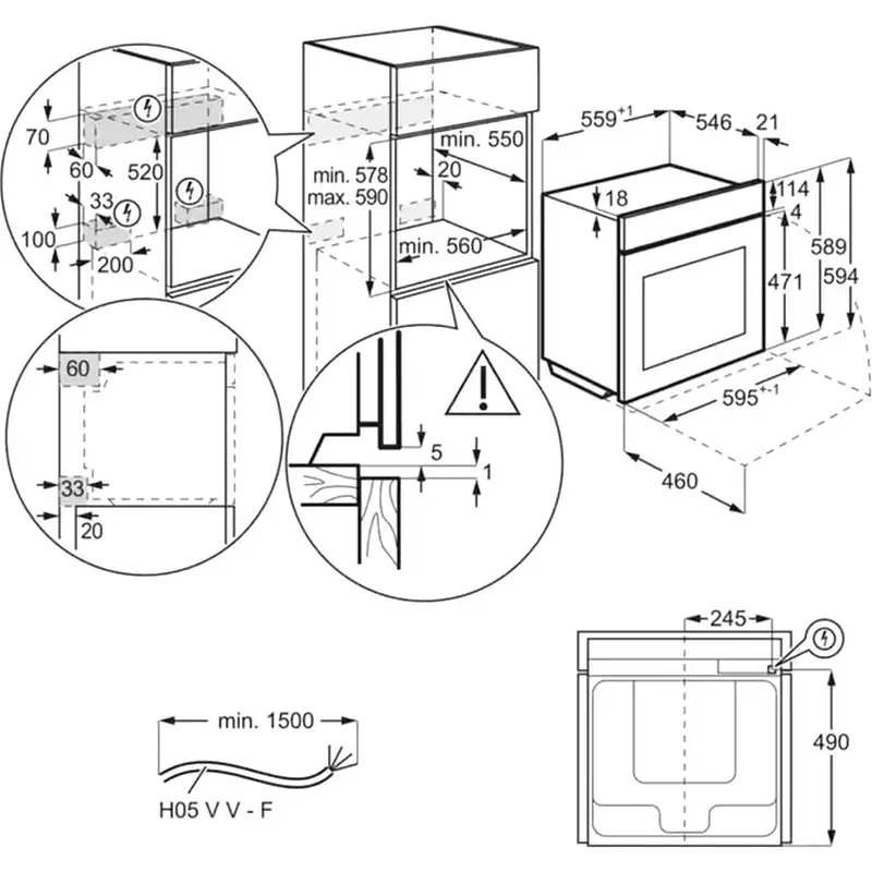 Електрична духова шафа ELECTROLUX EOF 5F50BX - фото 2