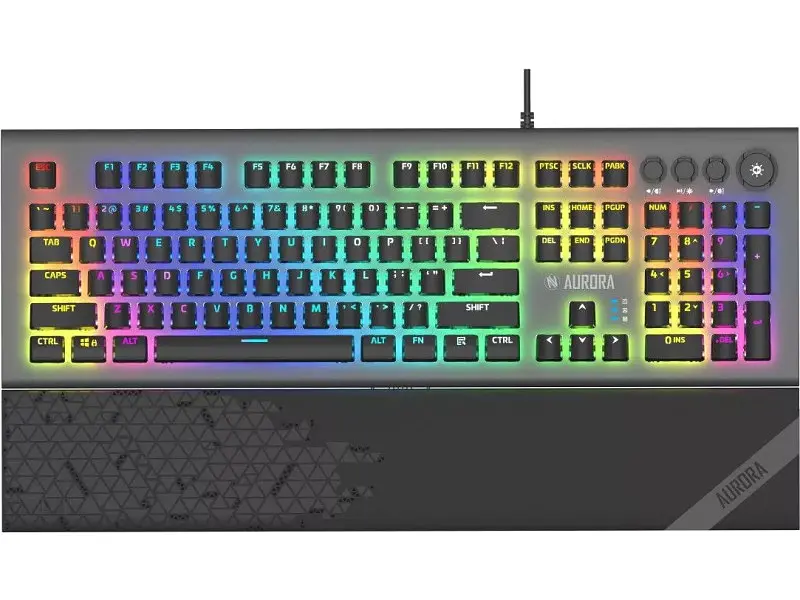 Клавіатура з мишею iBOX Aurora K-5 KRGD Red Switch USB Graphite (IKGMK5)