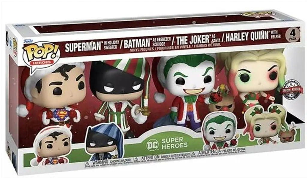 Набір фігурок Funko Pop Фанко Поп DC Comics Christmas 4 Pack Special Edition Exclusive ДС Комікс DC CC 4 - фото 2