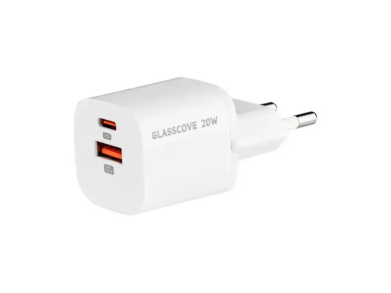 Мережевий зарядний пристрій Glasscove TC-099PQ20 20 W White - фото 3