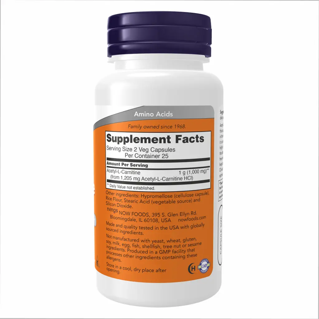 Acetyl L-Carnitine 500mg - 200 vcaps - фото 2
