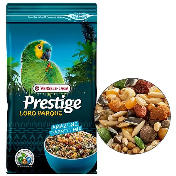 Корм для середніх і великих південноамериканських папуг Versele-Laga Prestige Loro Parque Amazone Parrot Mix 1 кг (222089)