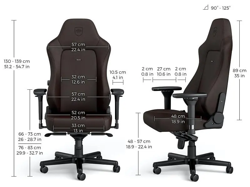 Кресло геймерское Noblechairs Hero Series Java Edition (NBL-HRO-PU-JED) - фото 7