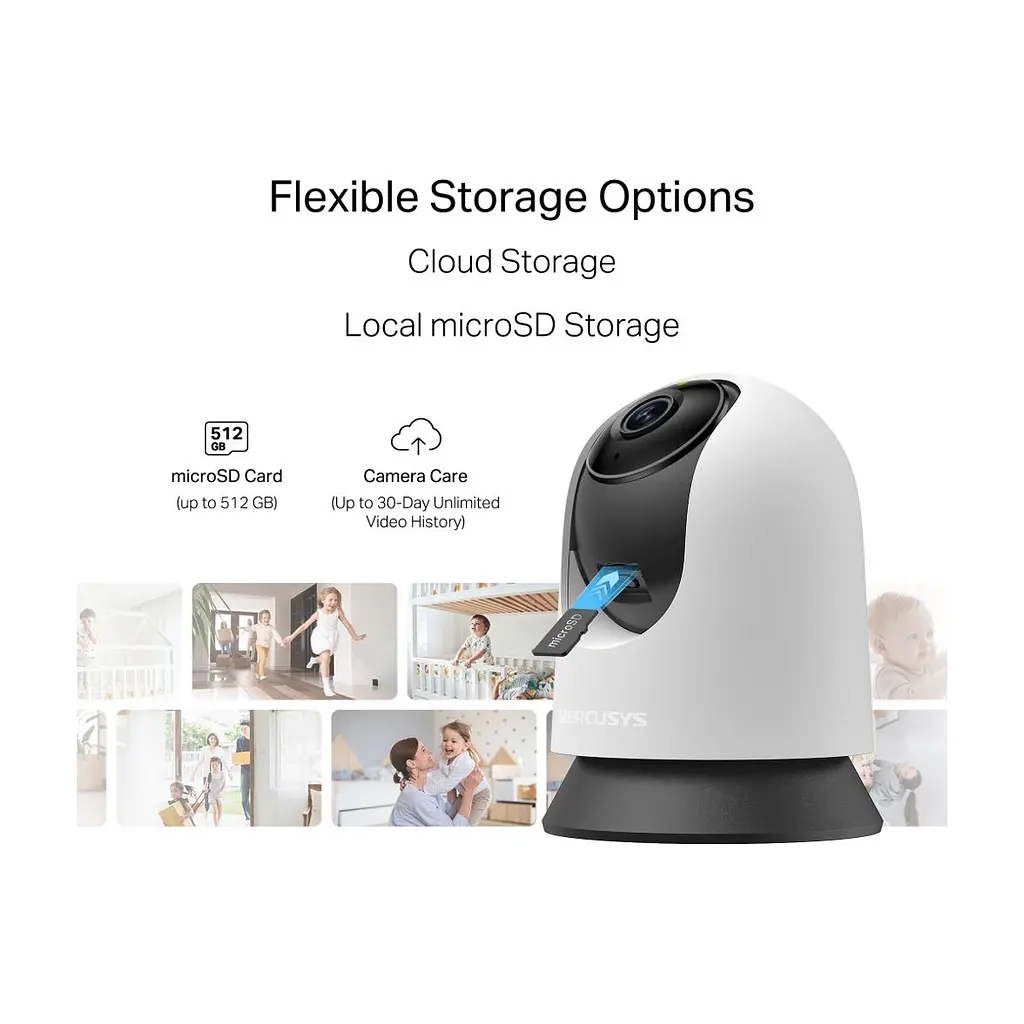 Камера відеоспостереження Mercusys IP-Камера MERCUSYS MC210 3MP N300 microSD motion detection (MC210) - фото 2