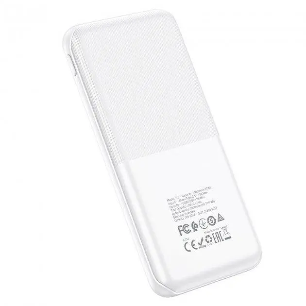 Портативна батарея Power Bank Hoco J75 Tresor 10000 mAh White - фото 3
