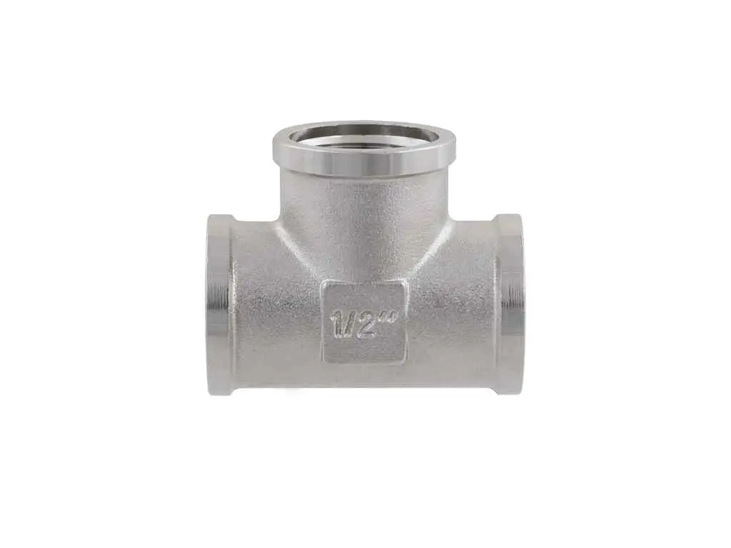 Трійник RAFTEC 1/2" латунь, ВВВ, DN15, нікель, T01 - фото 2