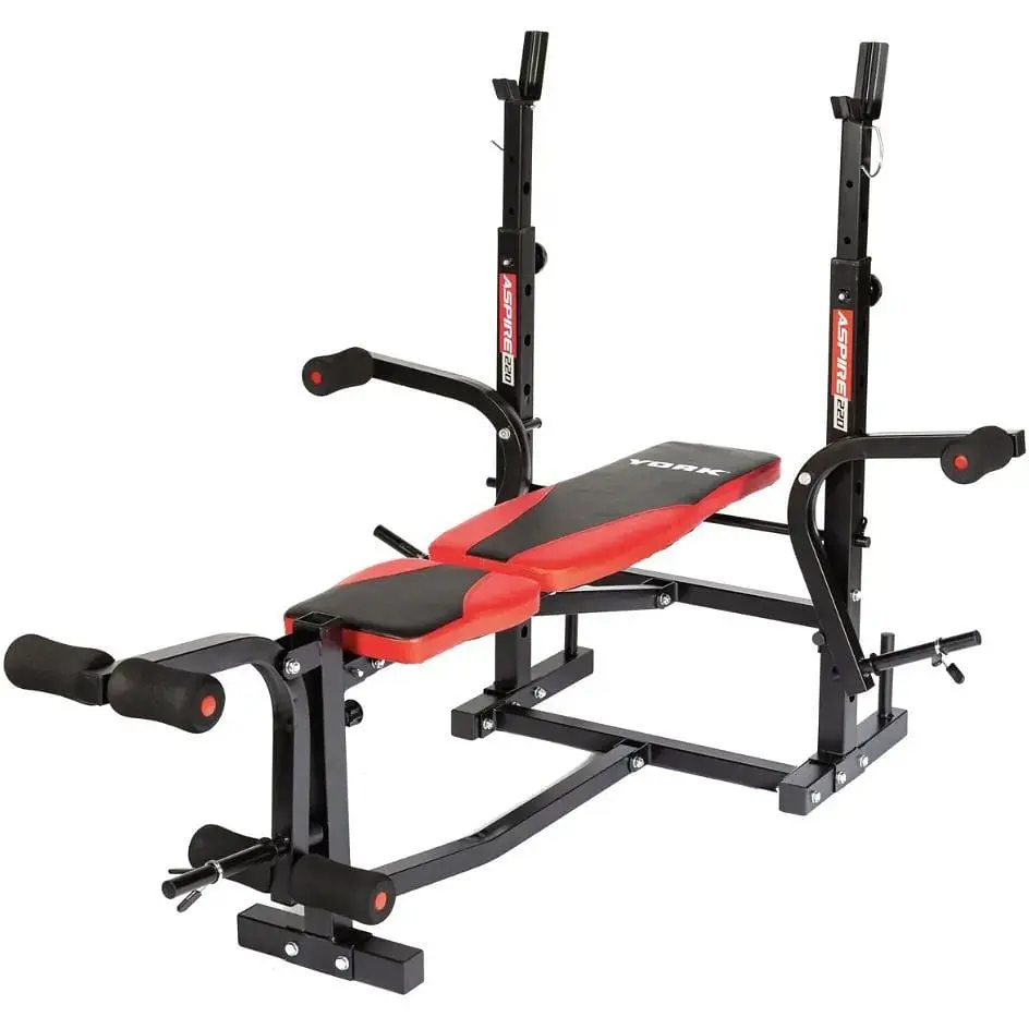 Скамья для жима York Fitness ASPIRE 220 с стойкой для штанги и партой Скотта - фото 2