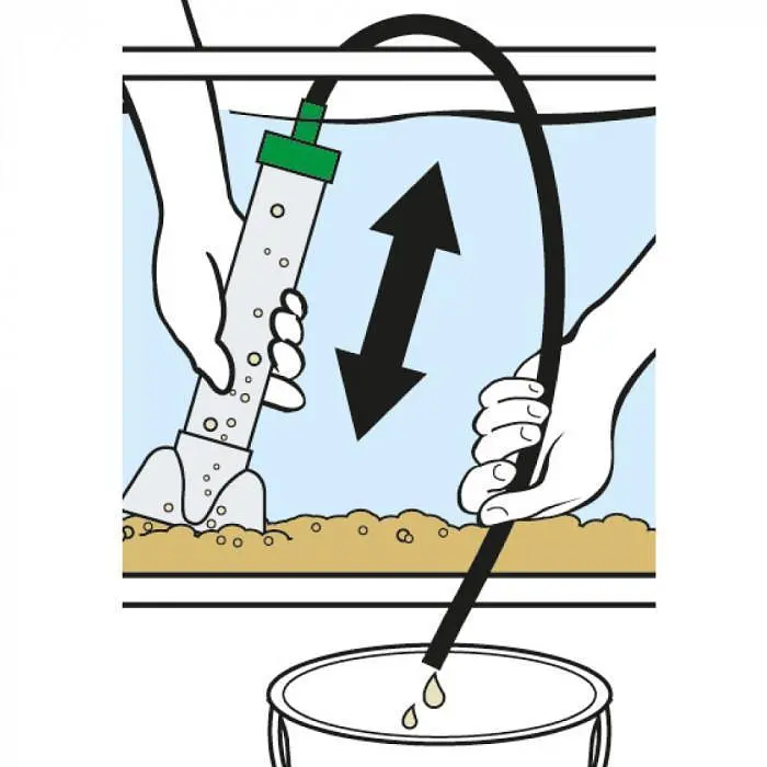 Сифон для чищення ґрунту в акваріумі Ferplast BLU 9025 SMALL - фото 2