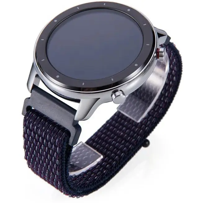 Ремінець DK CDK Nylon Sport Loop 22mm для Garmin Instinct Solar (012416) (indigo) - фото 4