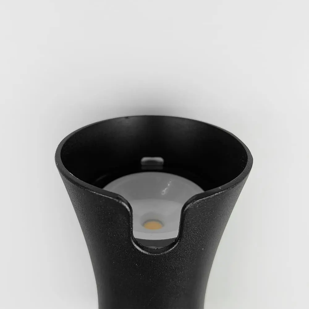 Фасадне LED бра чорного кольору 18х9 см | Line F | Арт. 9601В С 10W 3000K IP54 ВК - фото 5