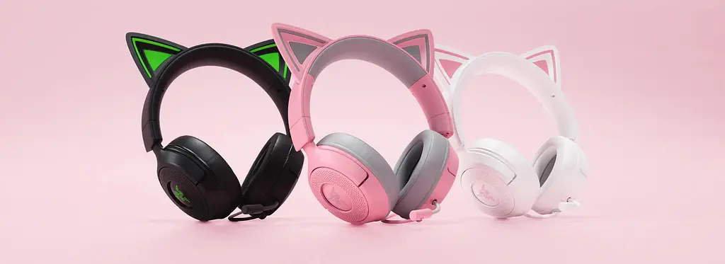 Навушники Razer Headset Kraken Kitty V3 X, mini-jack, 1.3m, black - фото 4