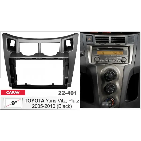 Переходная рамка Toyota Yaris Carav 22-401 - фото 4