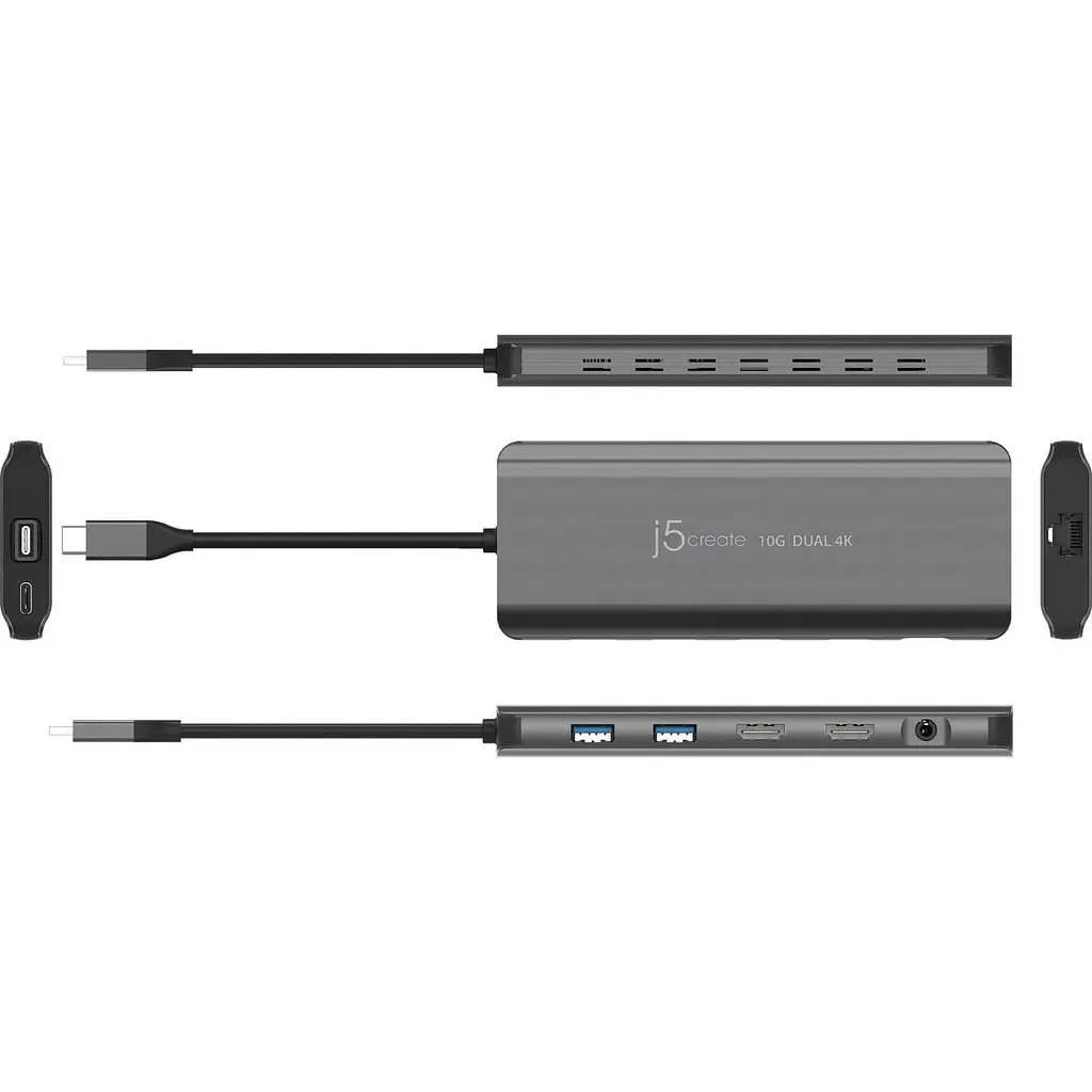 USB-Хаб j5create JCD398-N, USB Type-C 5-в-1 (JCD398-N) - фото 4