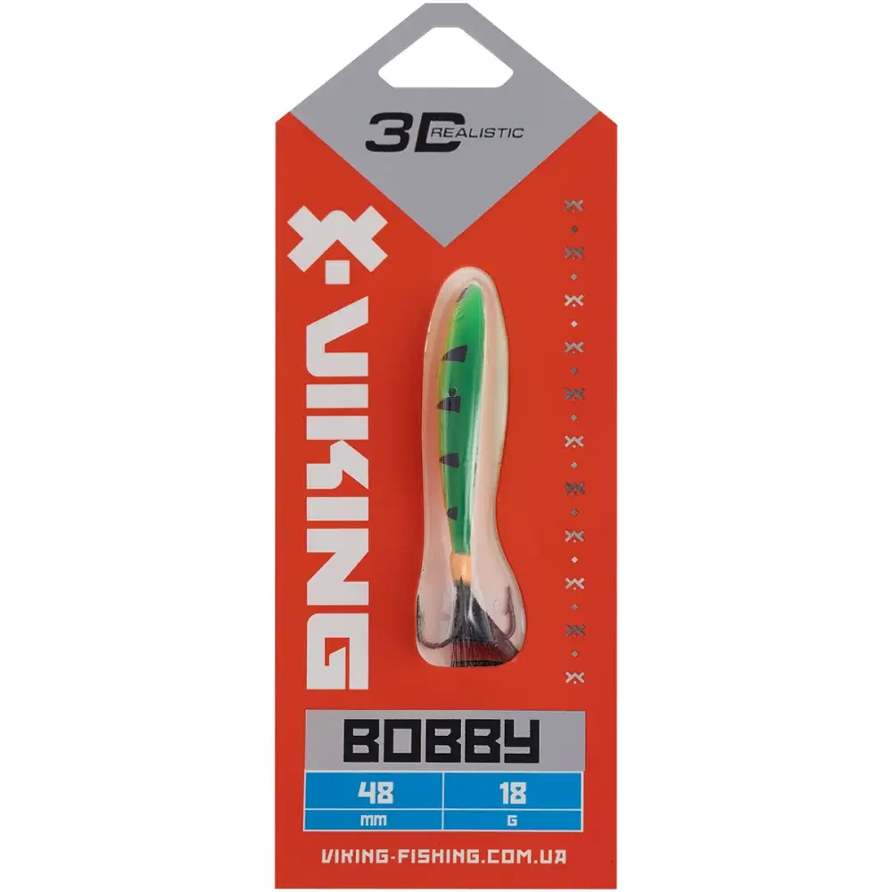 Бокоплав Viking Fishing Bobby 48mm 18.0g #04 Fire Perch - фото 2