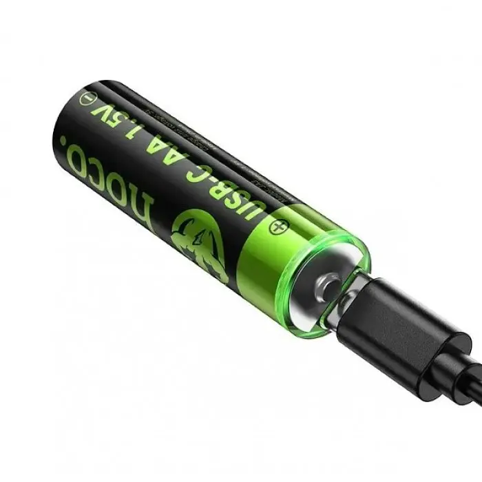 Акумулятори пальчик AA 3200 mAh 2 шт. з роз'ємом Type-C HOCO JA3 - фото 3