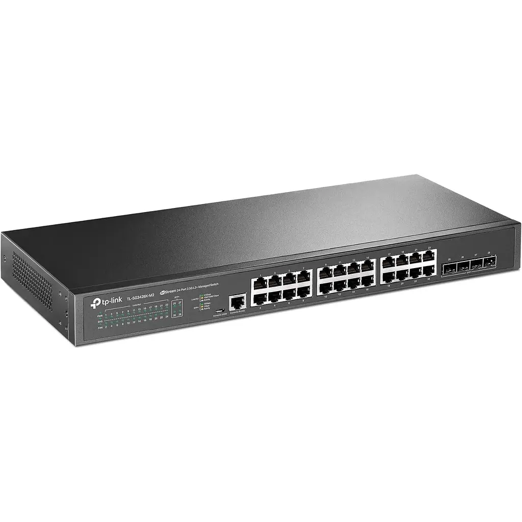 Комутатор TP-Link Omada SG3428X-M2 керований 24-портовий 2.5GBASE-T L2+ з 4 слотами 10GE SFP+ (SG3428X-M2) - фото 2