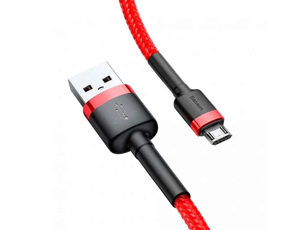 Кабель Baseus Cafule Micro-USB 2m Red (CAMKLF-C09) [82177] - фото 2