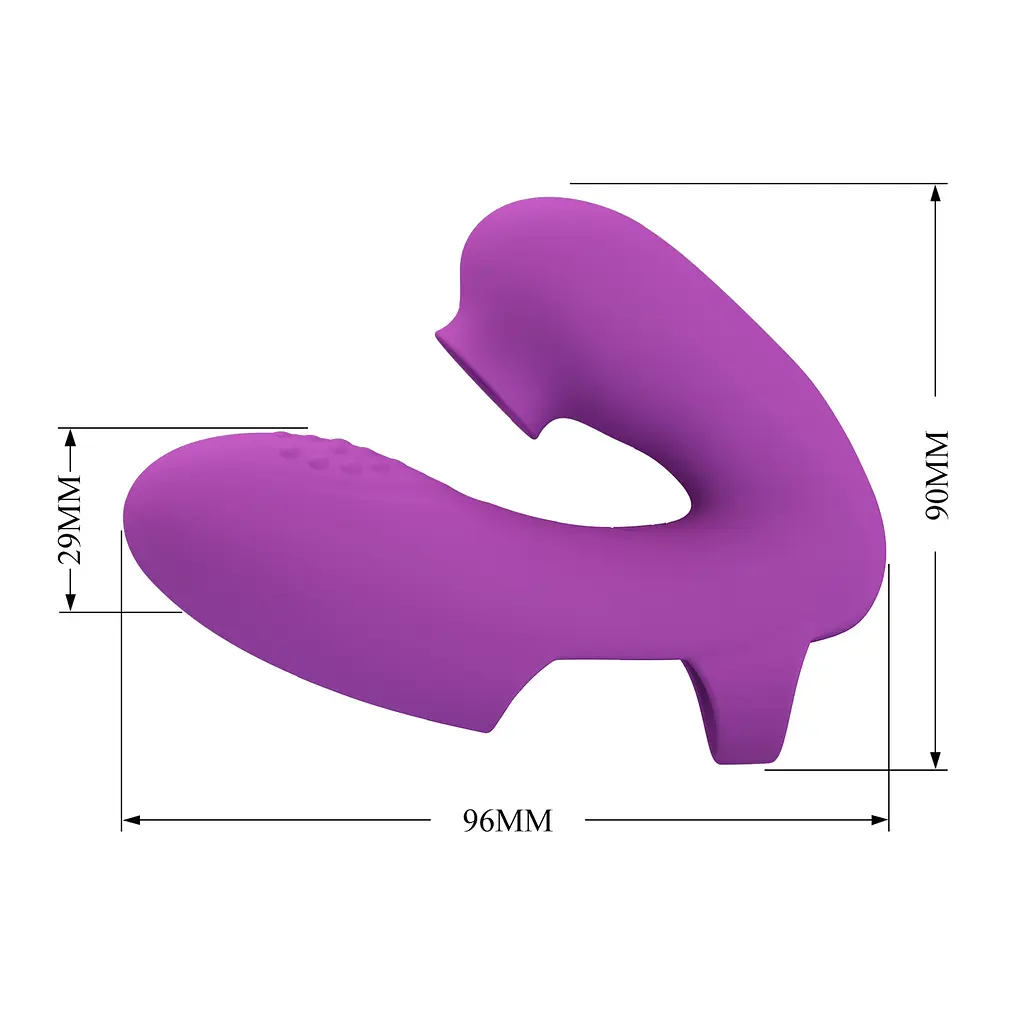 Вібростимулятор PRETTY LOVE Super Finger ATHENA Purple PRETTY LOVE BI-300031 98579 - фото 2