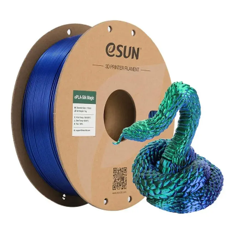Пластик для 3D-принтера eSUN ePLA-Silk Magic 1кг, 1.75мм, blue-green (ePLA-SilkMagic-P175GU1) - фото 2