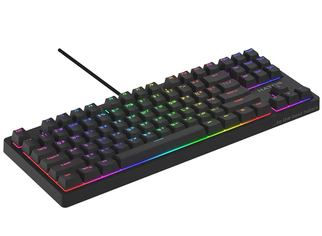 Клавіатура ігрова оптико-механічна HATOR HTK730 Rockfall 2 Kailh Optical Black rev2 - фото 3