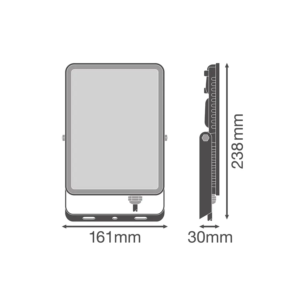 Прожектор LEDVANCE FL ESSENTIAL 50 Вт 830 BK IP65 (4058075768116) - фото 8