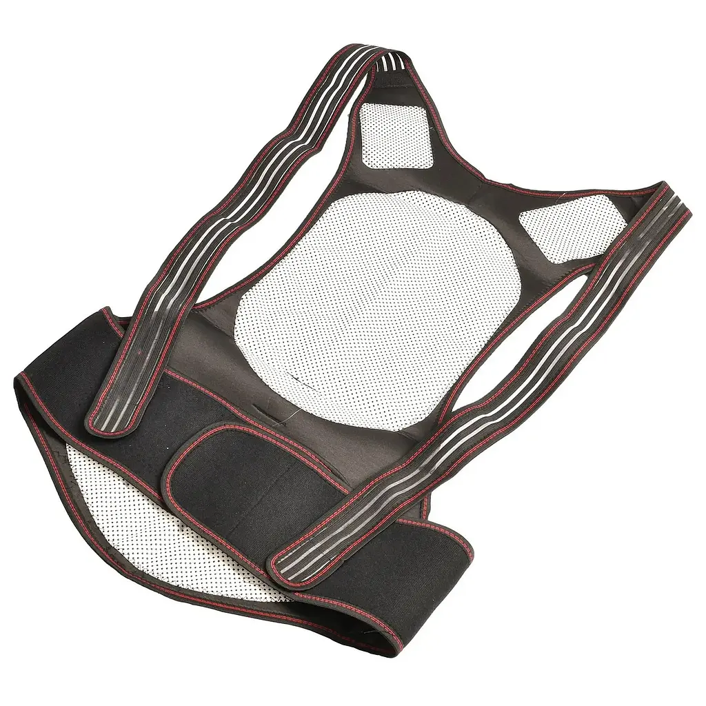 Магнитный корсет Back Support Belt XL, ортопедический бандаж для спины и поясницы, корректор - фото 6