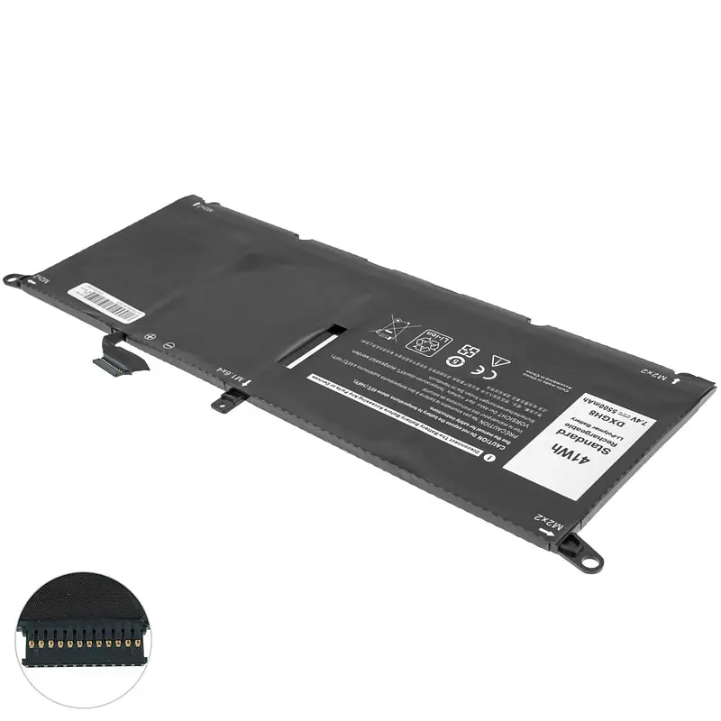 Акумулятор Dell DXGH8 (XPS 13 7390, 9370, 9380) 7.6V 5500 mAh Black - фото 2