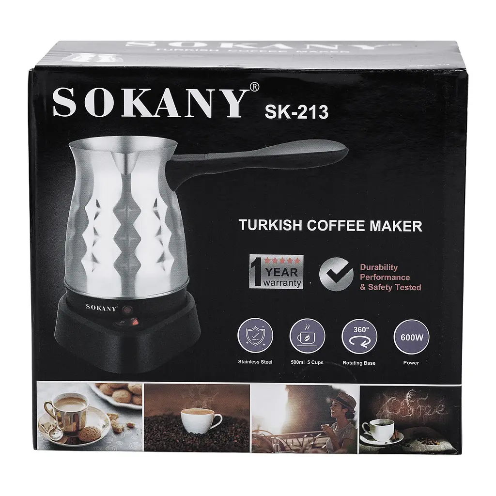 Електротурка Sokany SK-213 500 мл 600 Вт Sokany SK-213 - фото 10